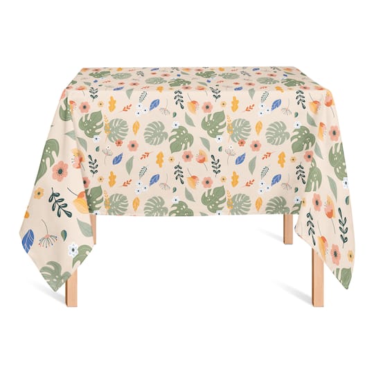 Floral Summer Palms Tablecloth